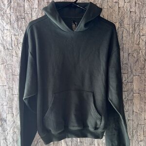 Skims Cotton Fleece pullover Hoodie spruce small